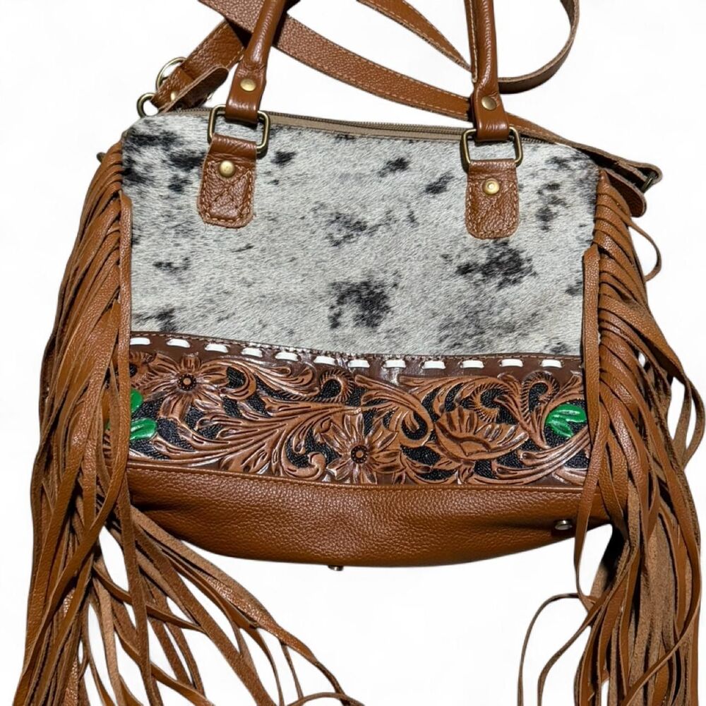 Myra Women's Purse with fringe - Picture 2 of 4
